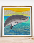 JUMPING WHALE POSTER