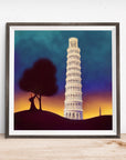 ITALY LEANING TOWER OF PISA POSTER