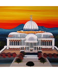 MEXICO CITY PALACIODE BELLAS ARTES in the style of José Clemente Orozco POSTER