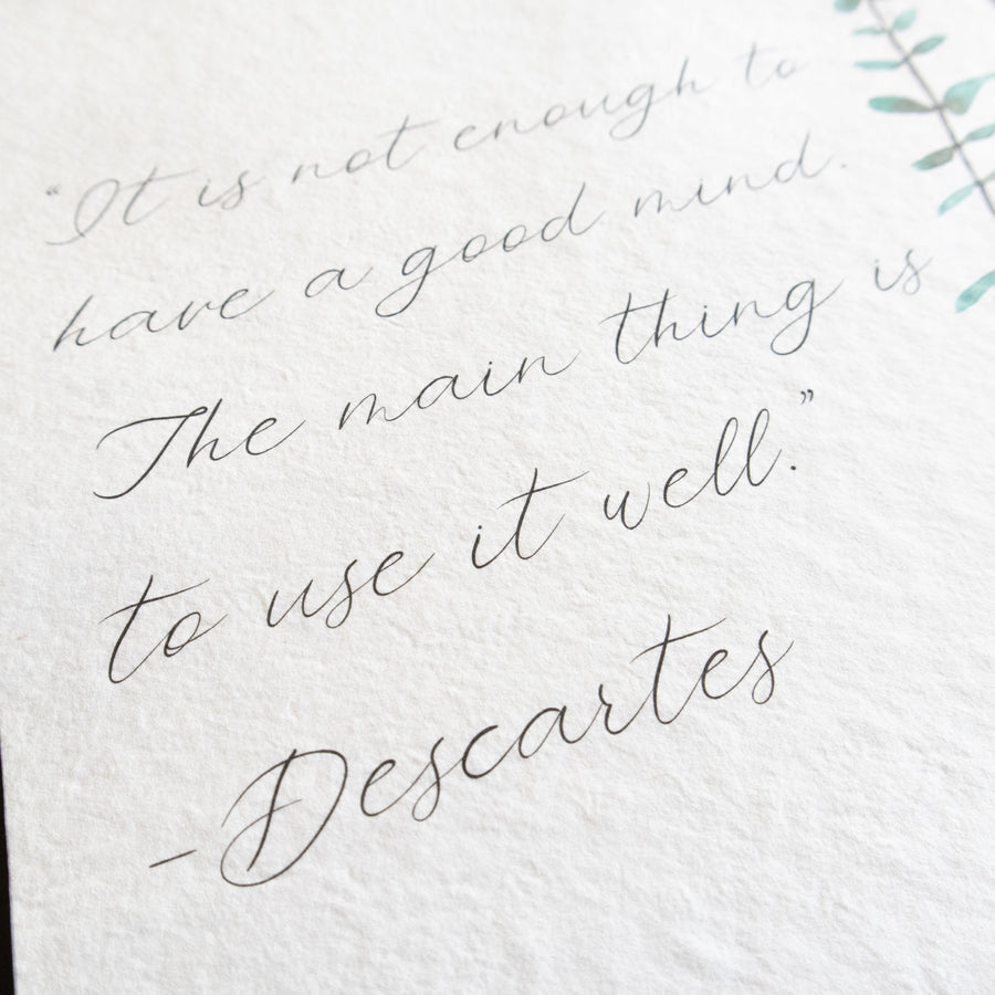 Personalized Quote Print - Baby Blue Eucalyptus
