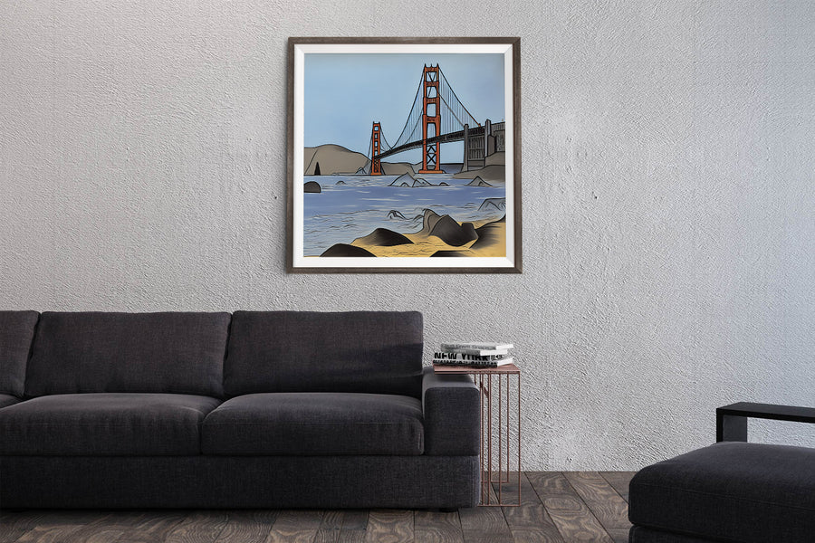 SAN FRANCISCO GOLDEN GATE BRIDGE POSTER