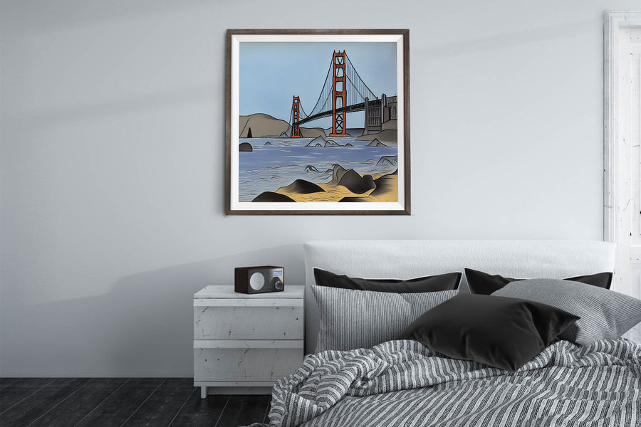 SAN FRANCISCO GOLDEN GATE BRIDGE POSTER