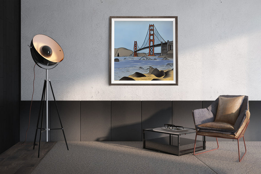 SAN FRANCISCO GOLDEN GATE BRIDGE POSTER