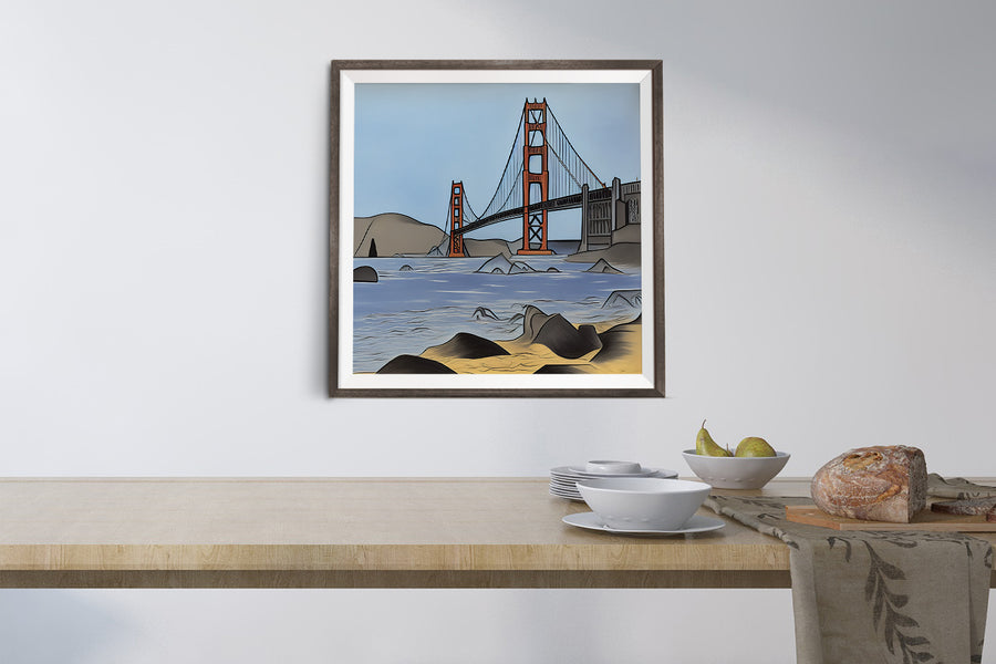 SAN FRANCISCO GOLDEN GATE BRIDGE POSTER