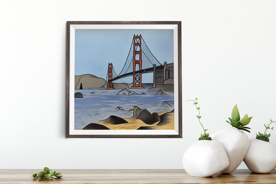 SAN FRANCISCO GOLDEN GATE BRIDGE POSTER