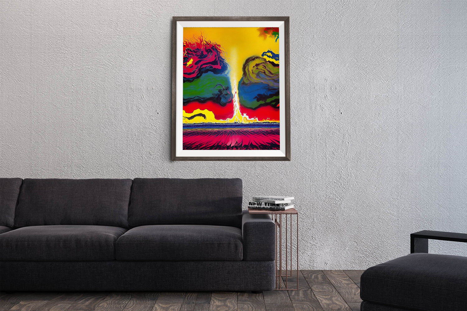 IN AWE ABSTRACT TORNADO POSTER