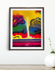 IN AWE ABSTRACT TORNADO POSTER