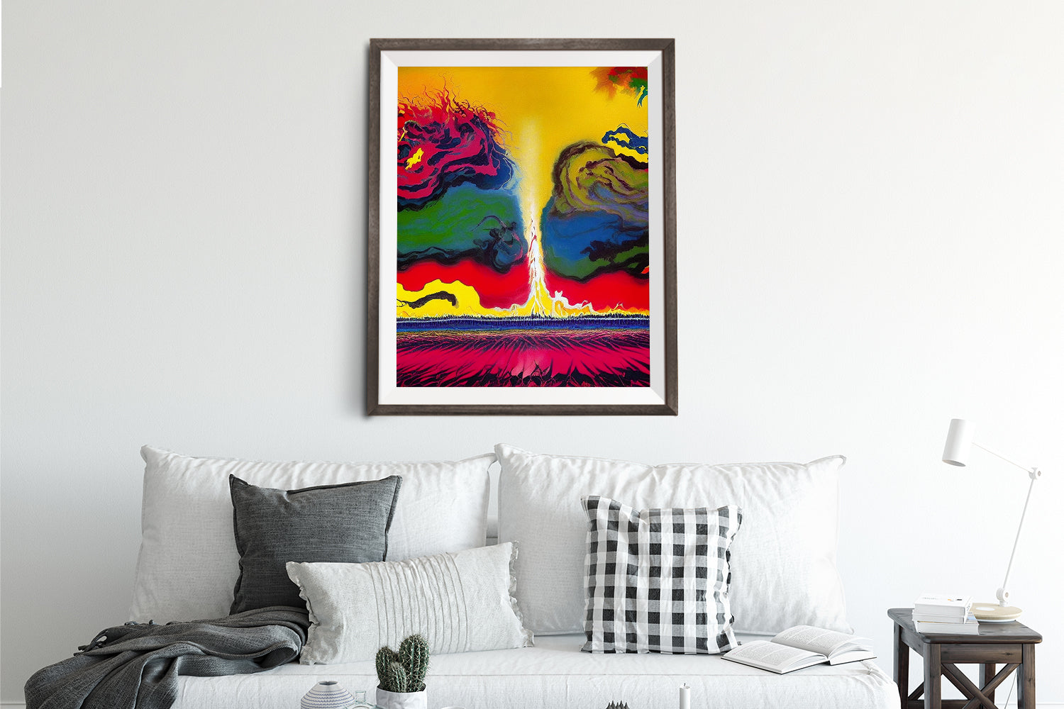 IN AWE ABSTRACT TORNADO POSTER