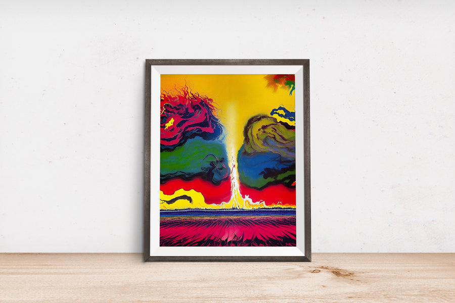 IN AWE ABSTRACT TORNADO POSTER