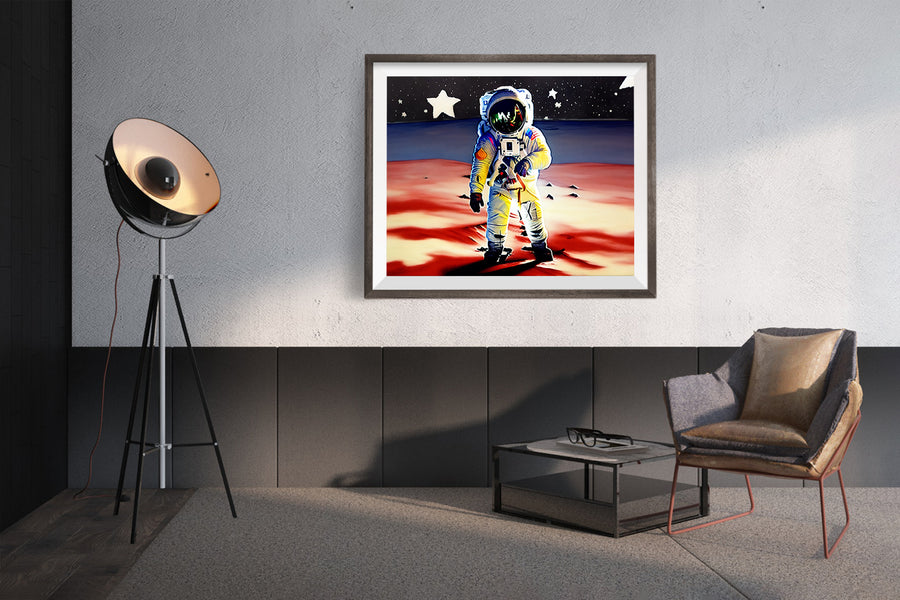 ASTRONAUT MARS POSTER