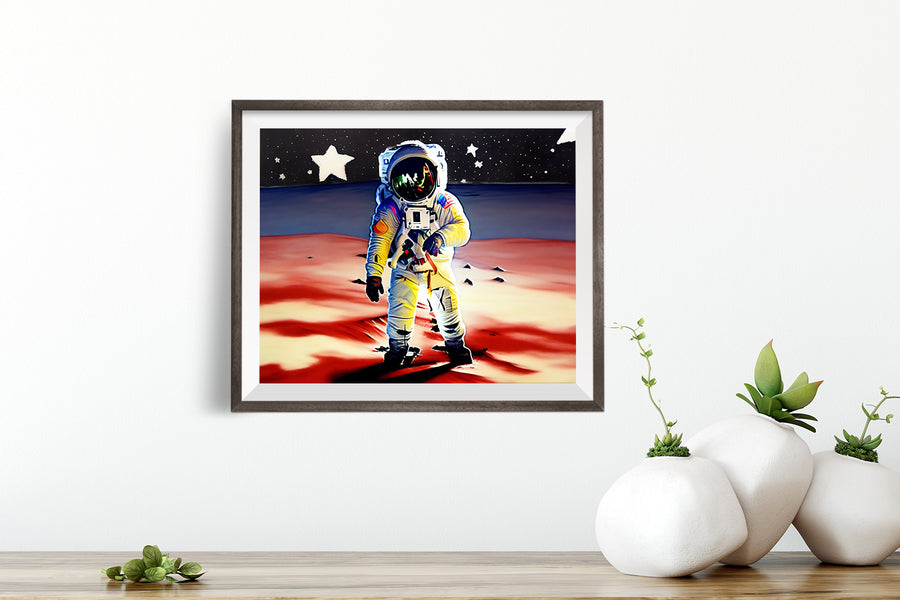 ASTRONAUT MARS POSTER