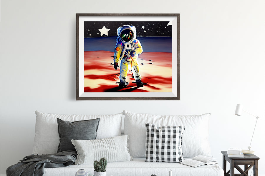 ASTRONAUT MARS POSTER