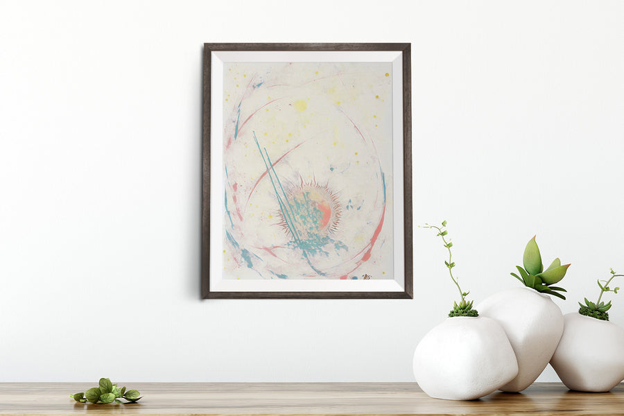 DD ABSTRACT MOON SUN POSTER