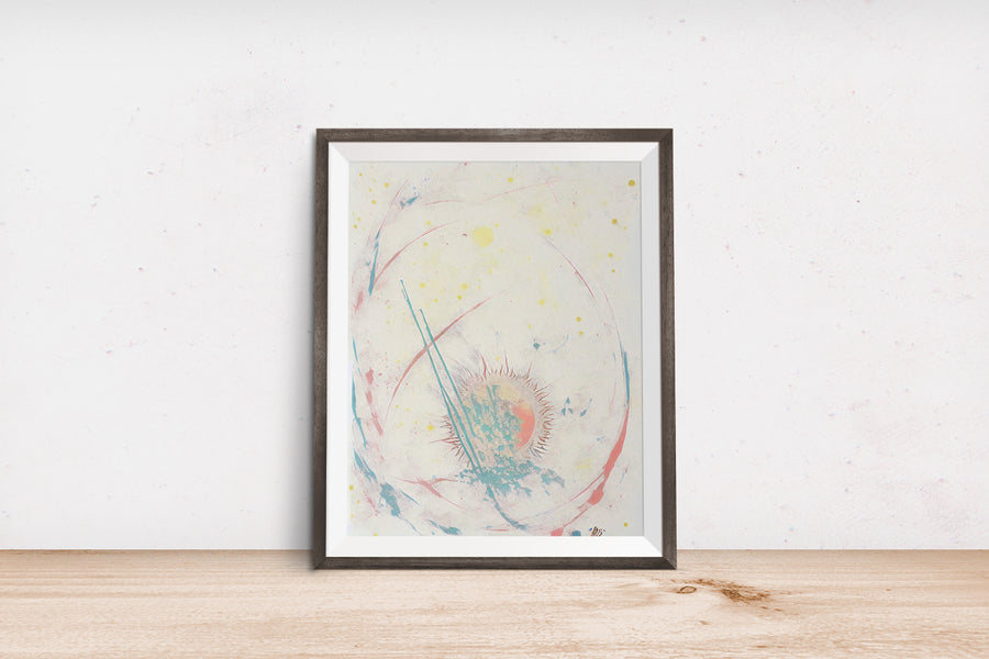 DD ABSTRACT MOON SUN POSTER