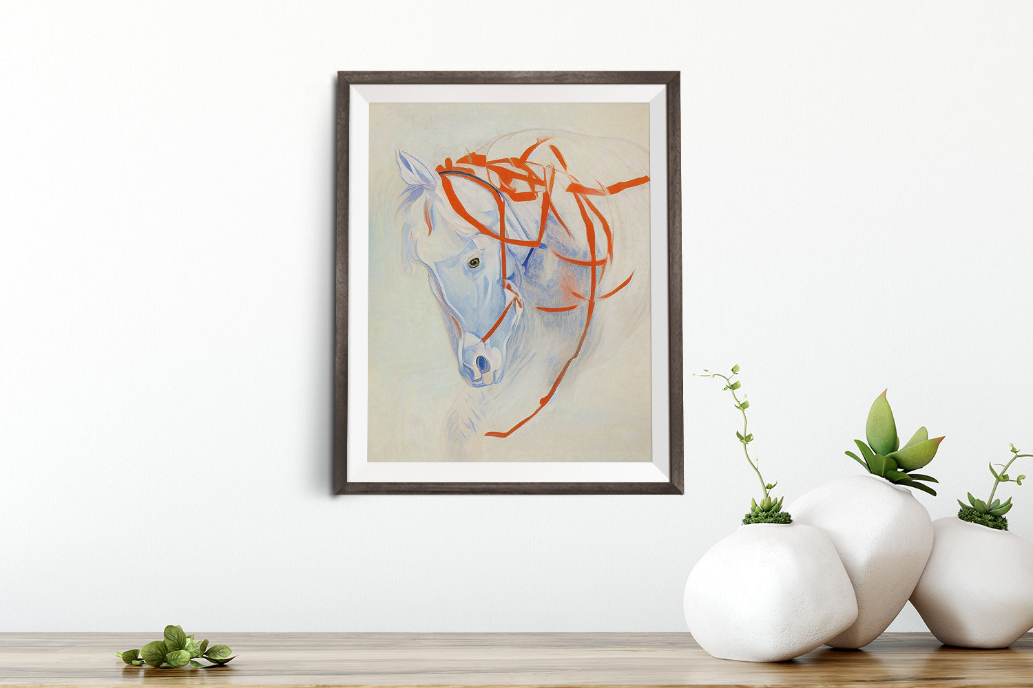 DD ABSTRACT HORSE 02 POSTER