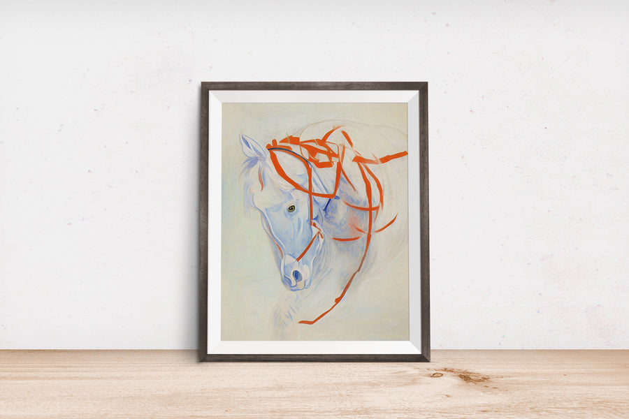 DD ABSTRACT HORSE 02 POSTER