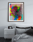COLORFUL SPIDER WEB POSTER