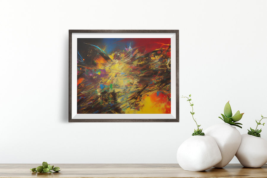 COSMIC RAINBOW SPLASHES OF LOVE POSTER