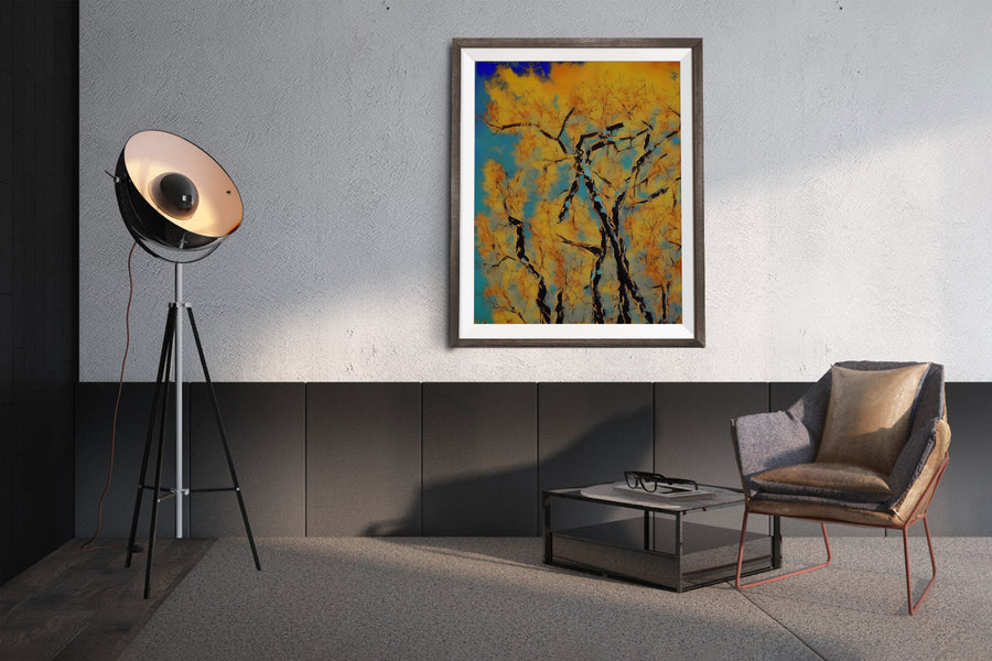 EASTERN COTTON WOOD TREE POSTER