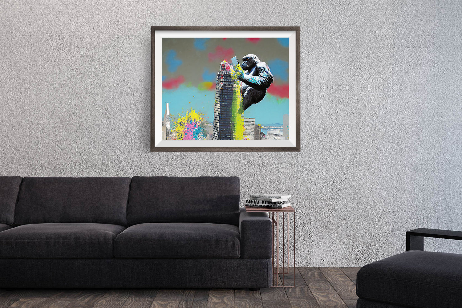 SAN FRANCISCO SALESFORCE TOWER GORILLA POSTER