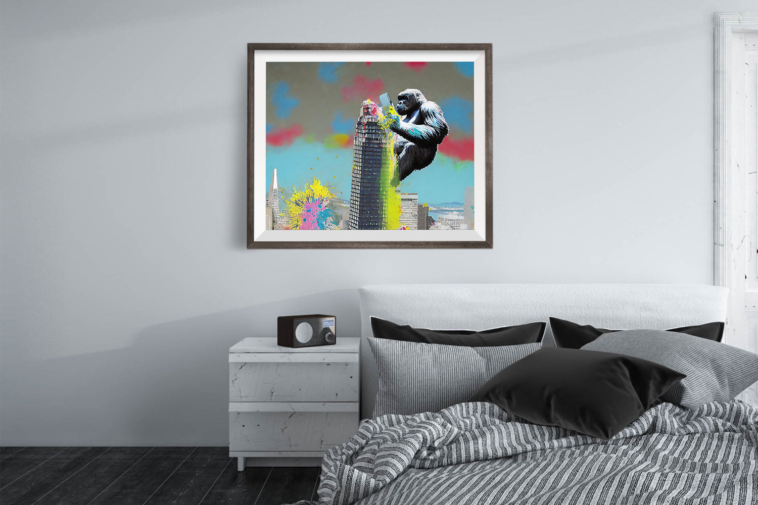 SAN FRANCISCO SALESFORCE TOWER GORILLA POSTER