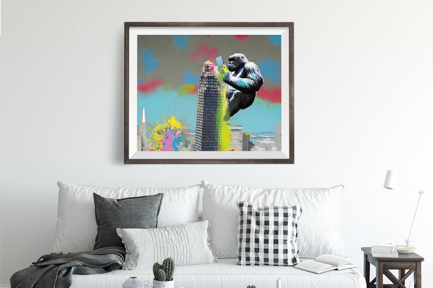 SAN FRANCISCO SALESFORCE TOWER GORILLA POSTER