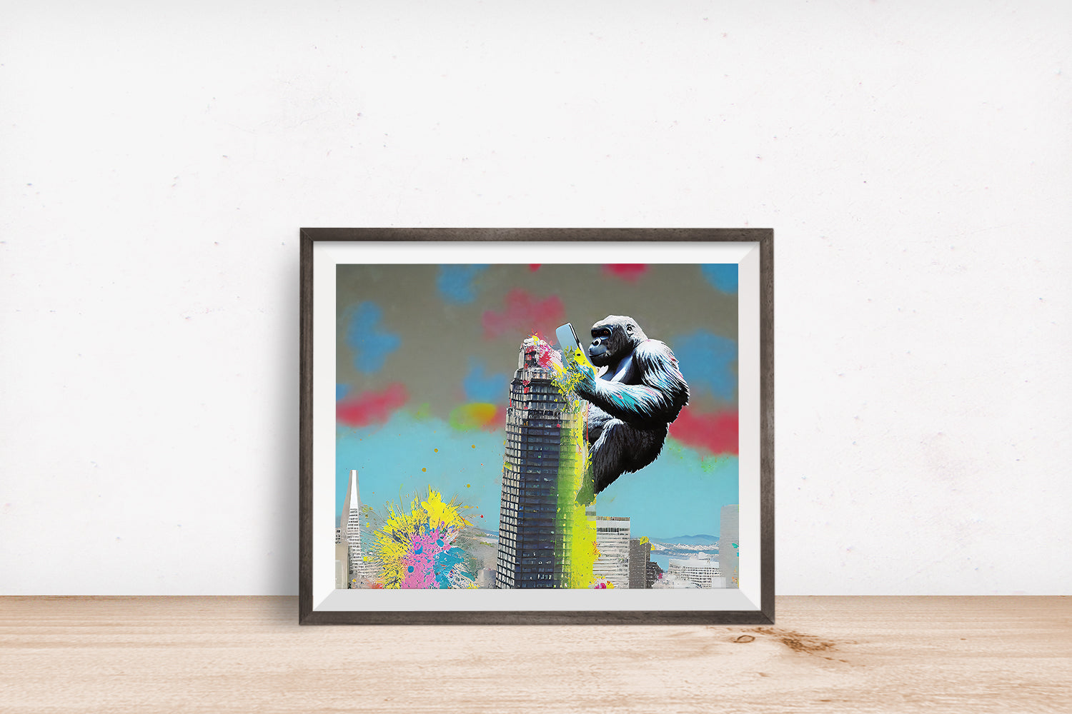 SAN FRANCISCO SALESFORCE TOWER GORILLA POSTER