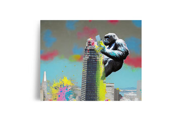 SAN FRANCISCO SALESFORCE TOWER GORILLA POSTER