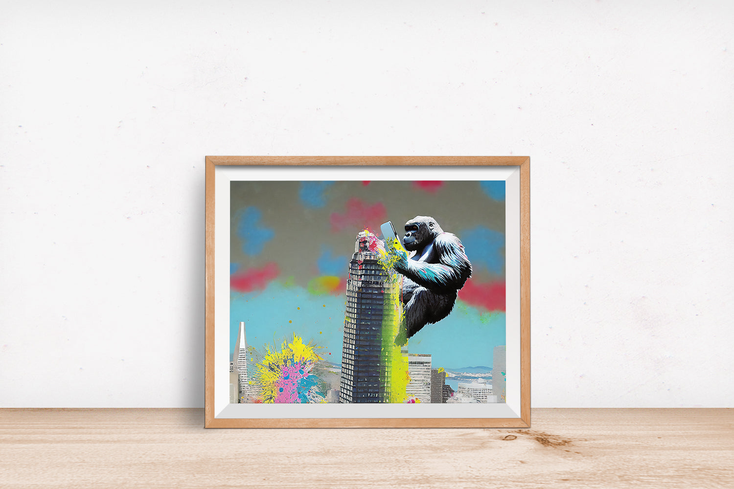 SAN FRANCISCO SALESFORCE TOWER GORILLA POSTER