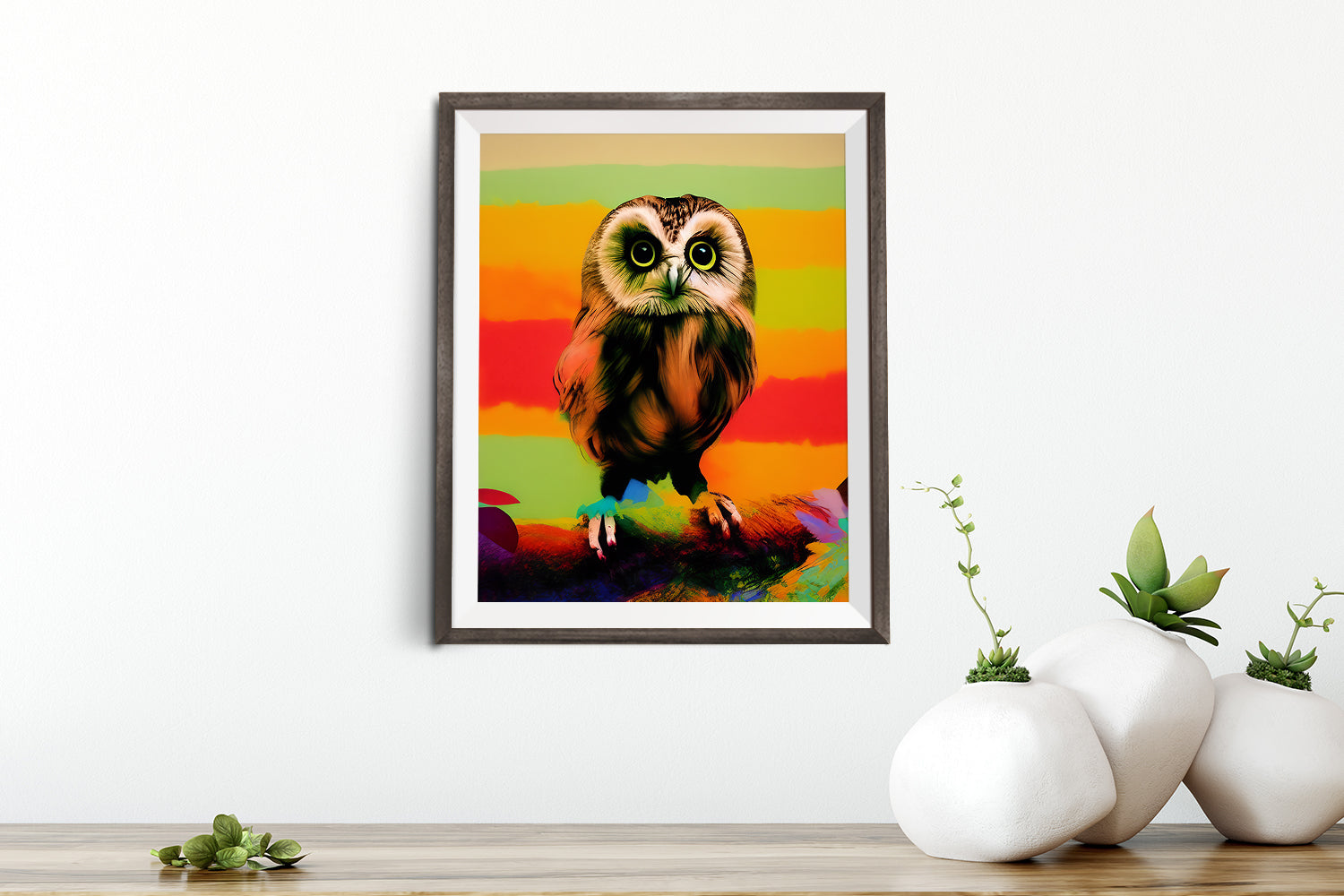 COUCOU HIBOU OWL POSTER