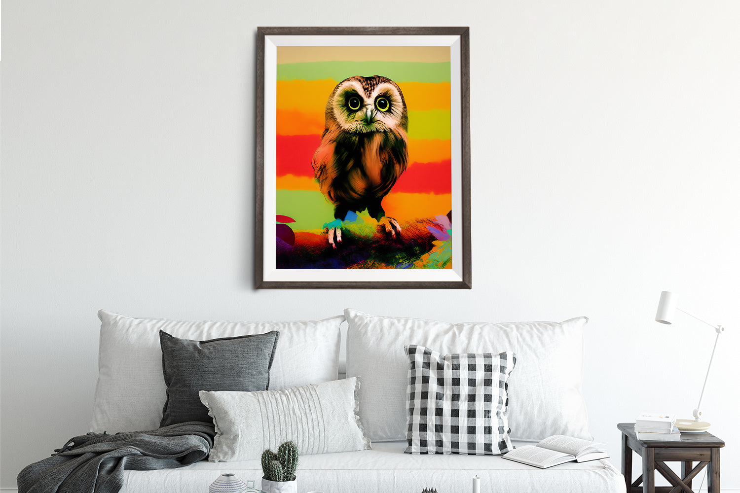 COUCOU HIBOU OWL POSTER