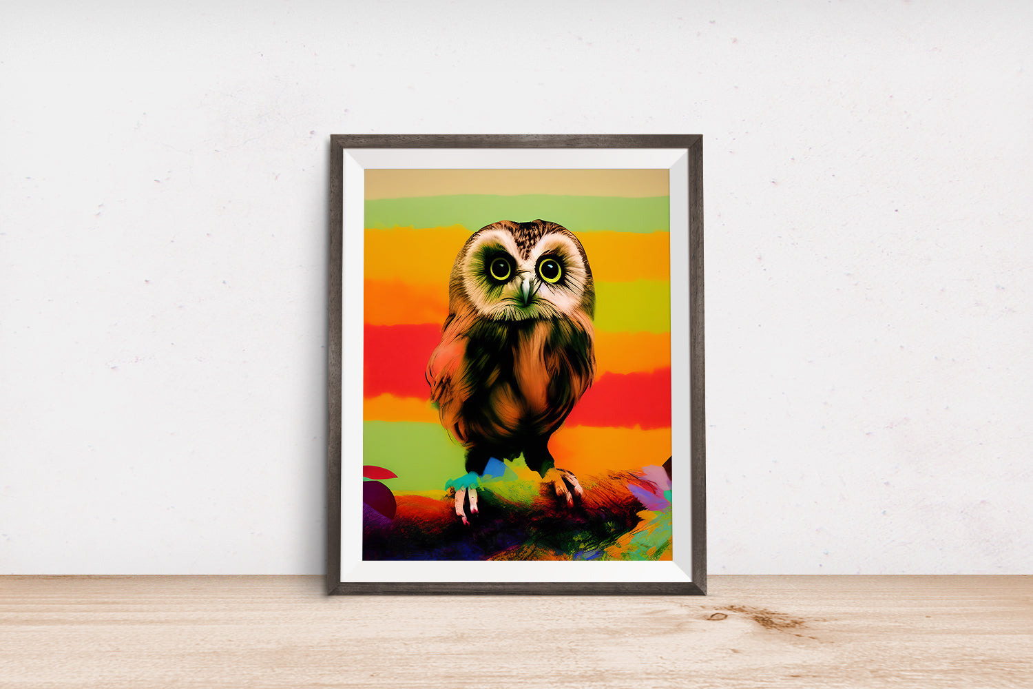 COUCOU HIBOU OWL POSTER
