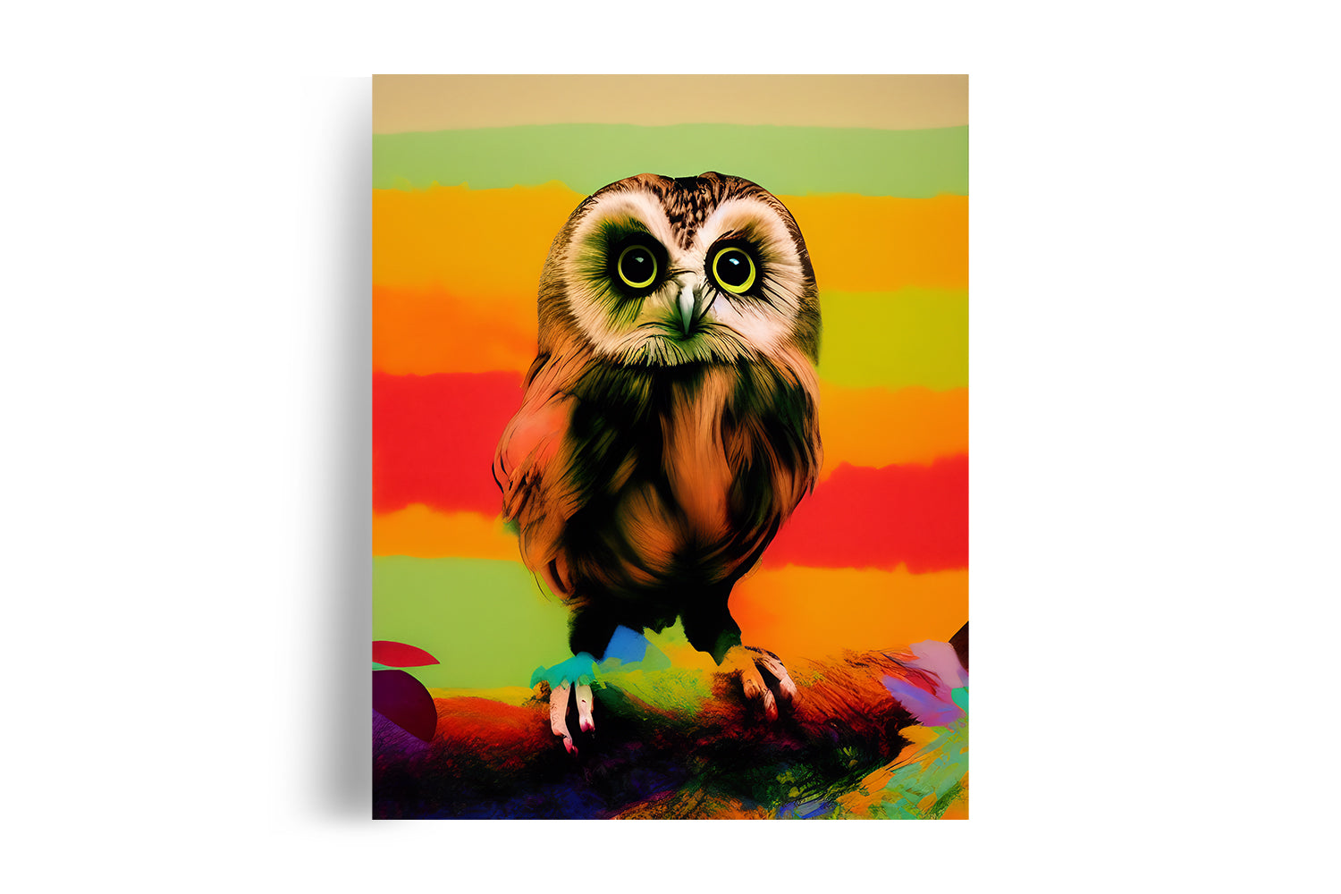 COUCOU HIBOU OWL POSTER