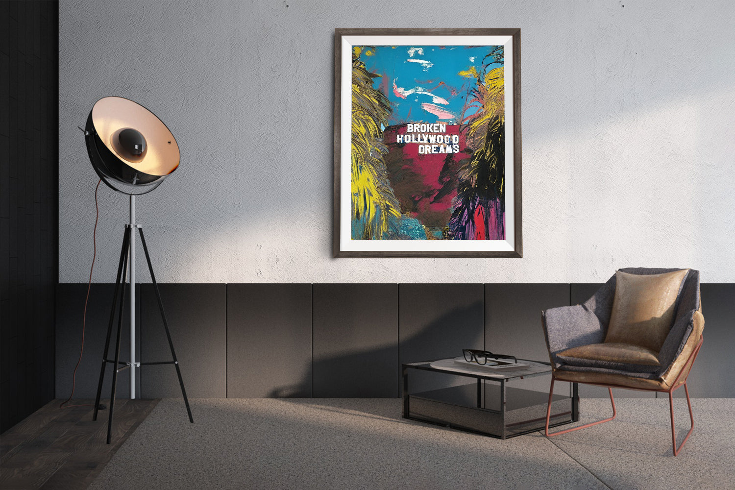 LOS ANGELES HOLLYWOOD SIGN POSTER