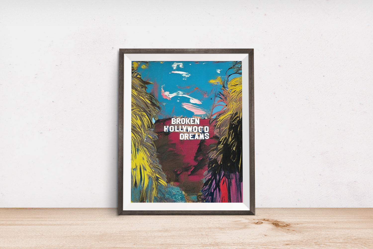 LOS ANGELES HOLLYWOOD SIGN POSTER