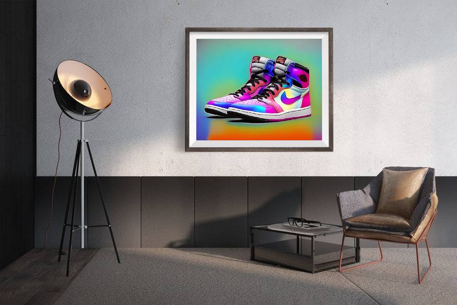 AIR JORDAN 1 RAINBOW POSTER