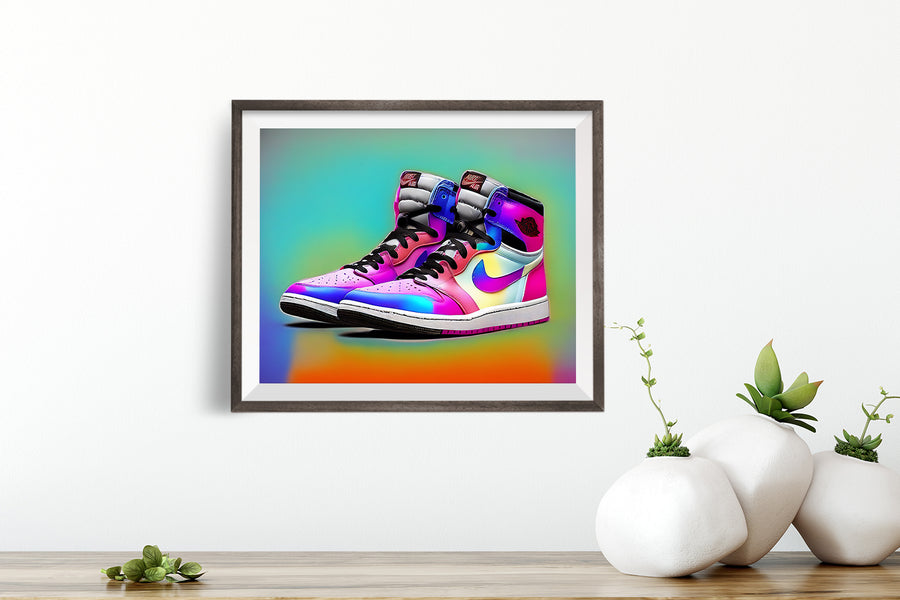 AIR JORDAN 1 RAINBOW POSTER