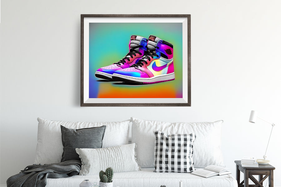 AIR JORDAN 1 RAINBOW POSTER