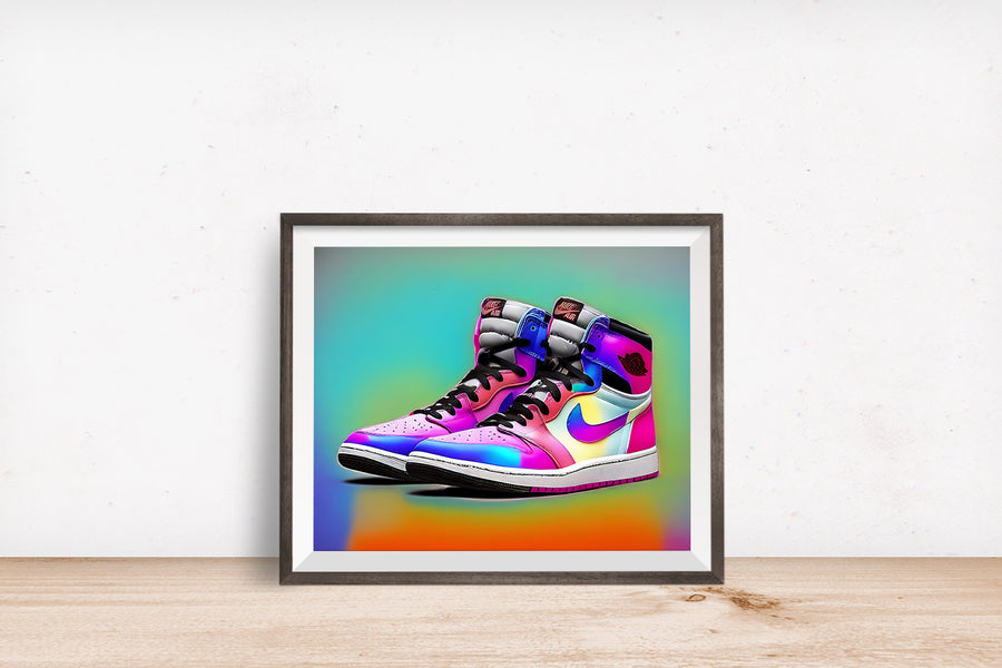 AIR JORDAN 1 RAINBOW POSTER