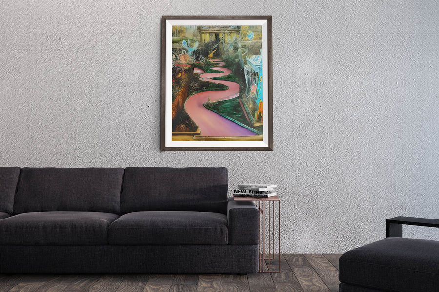 SAN FRANCISCO LOMBARD STREET IN WONDERLAND POSTER