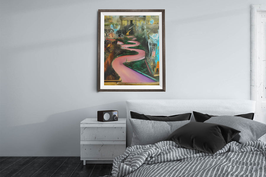 SAN FRANCISCO LOMBARD STREET IN WONDERLAND POSTER