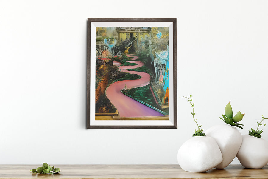 SAN FRANCISCO LOMBARD STREET IN WONDERLAND POSTER