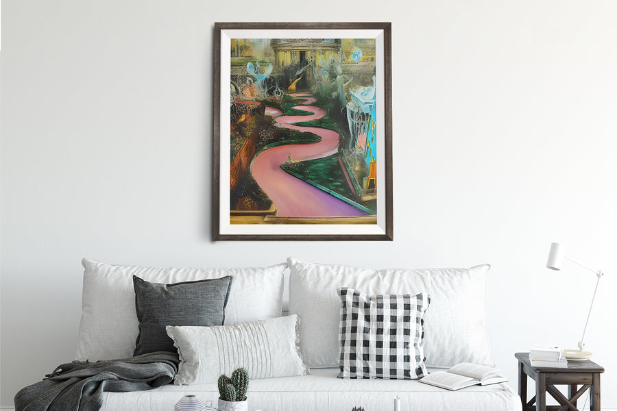 SAN FRANCISCO LOMBARD STREET IN WONDERLAND POSTER