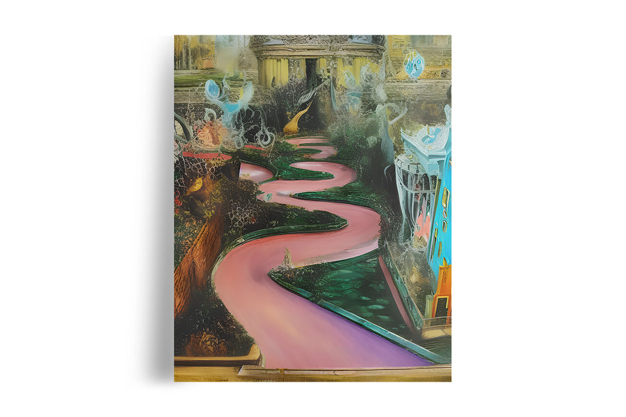 SAN FRANCISCO LOMBARD STREET IN WONDERLAND POSTER