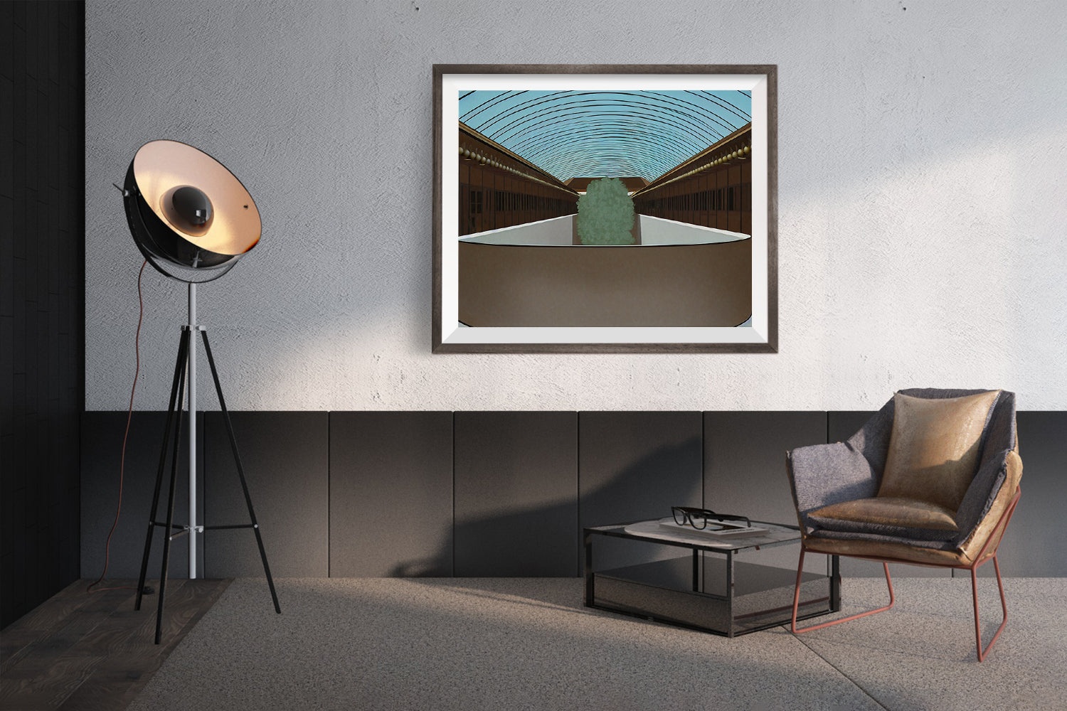 MARIN COUNTY CIVIC CENTER BY FRANK LLOYD WHITE POSTER