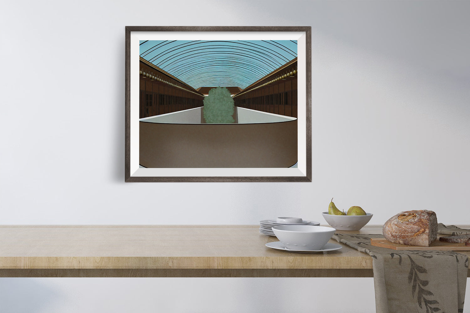 MARIN COUNTY CIVIC CENTER BY FRANK LLOYD WHITE POSTER