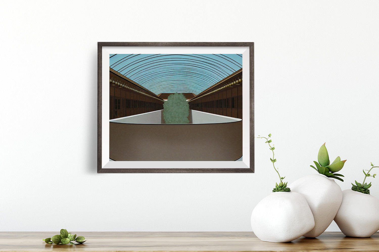 MARIN COUNTY CIVIC CENTER BY FRANK LLOYD WHITE POSTER