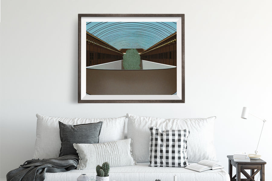 MARIN COUNTY CIVIC CENTER BY FRANK LLOYD WHITE POSTER