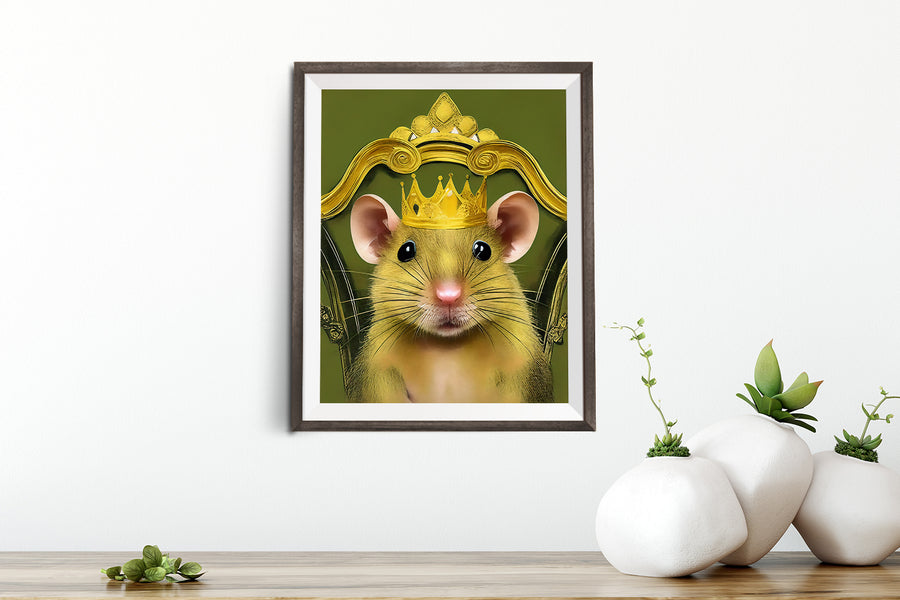 CROWN GOLDEN RAT MON PETIT SOURIS POSTER