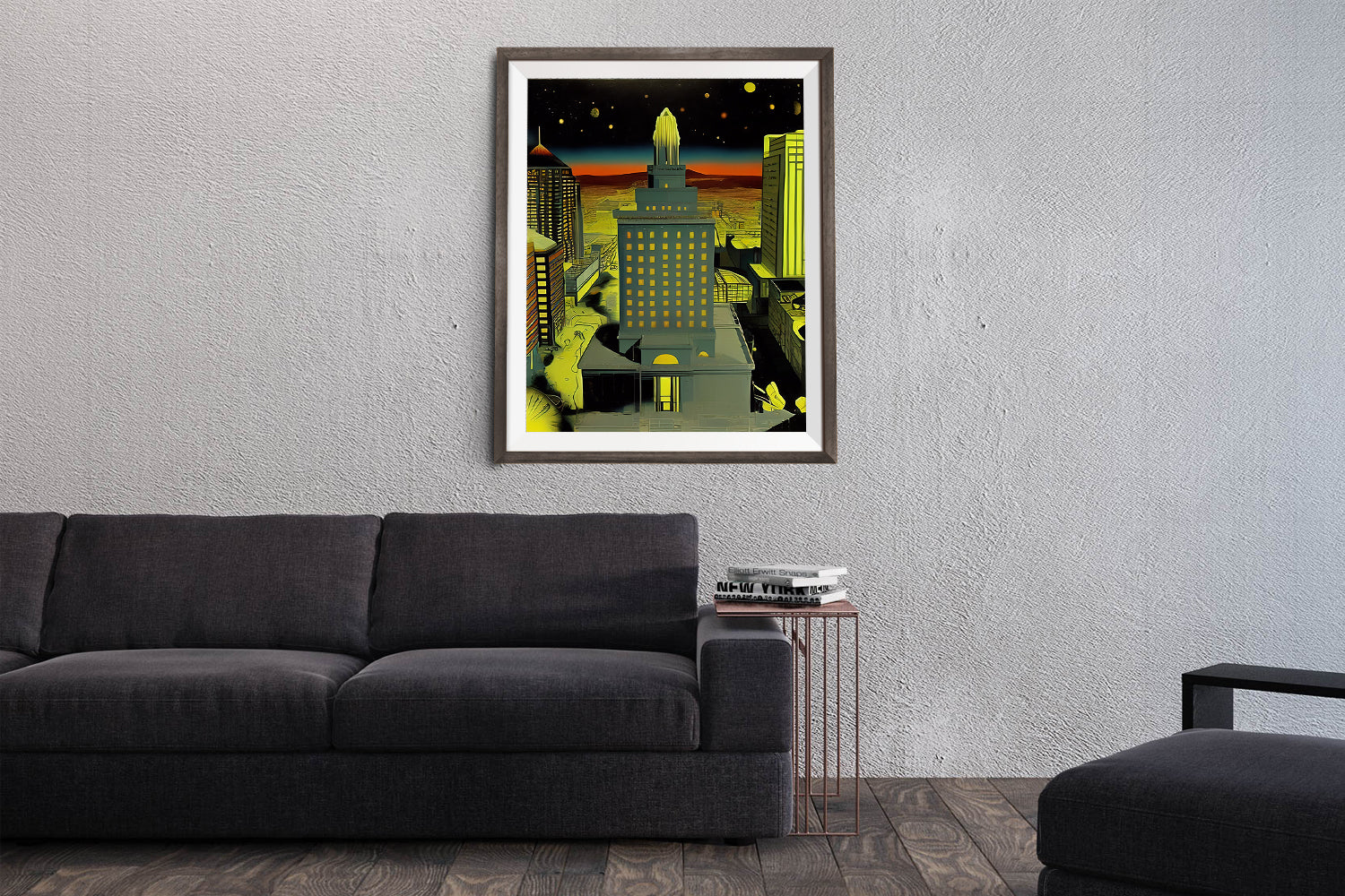 OAKLAND DOWNTOWN ON MARS POSTER